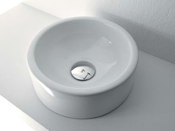 MINI TWIN - Countertop ceramic handrinse basin round by Ceramica Flaminia - view 3